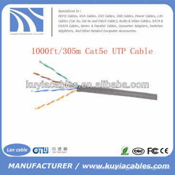 Beige 1000FT / 305m Cat5e UTP Kabel gewickelt